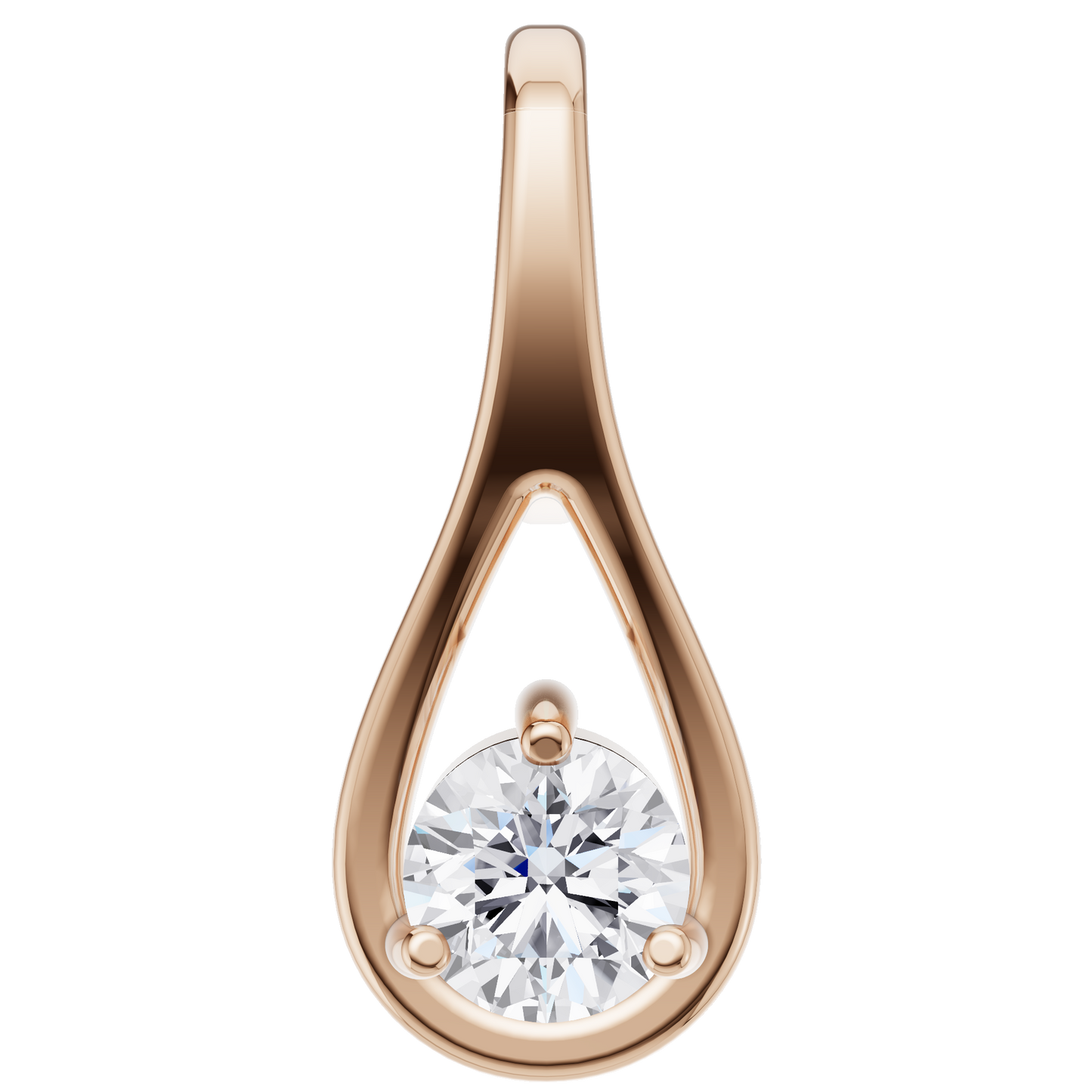 Ethereal Brilliance Solitaire Pendant