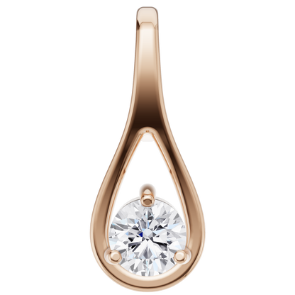 Ethereal Brilliance Solitaire Pendant