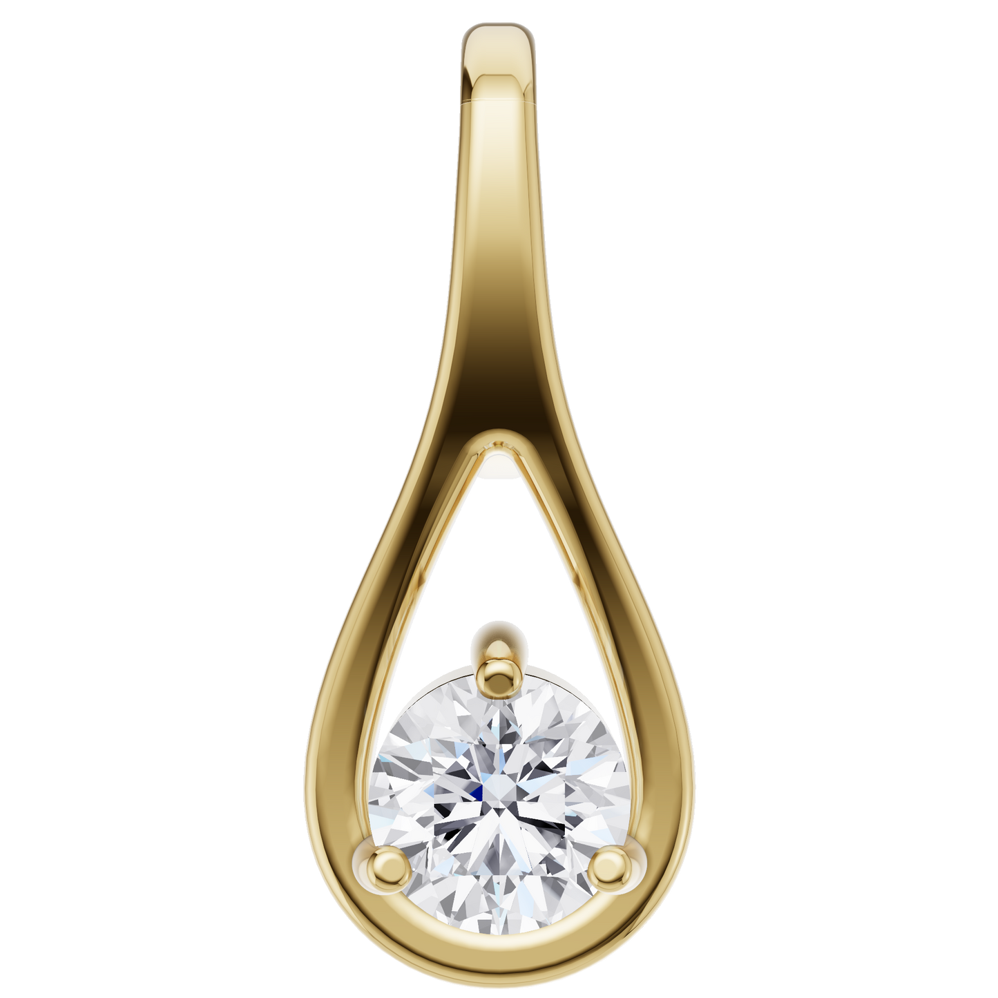 Ethereal Brilliance Solitaire Pendant