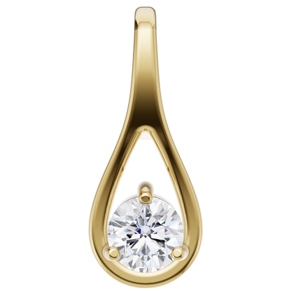 Ethereal Brilliance Solitaire Pendant