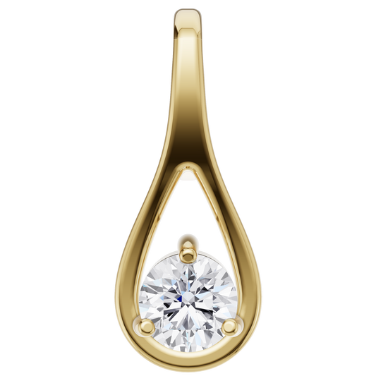Ethereal Brilliance Solitaire Pendant