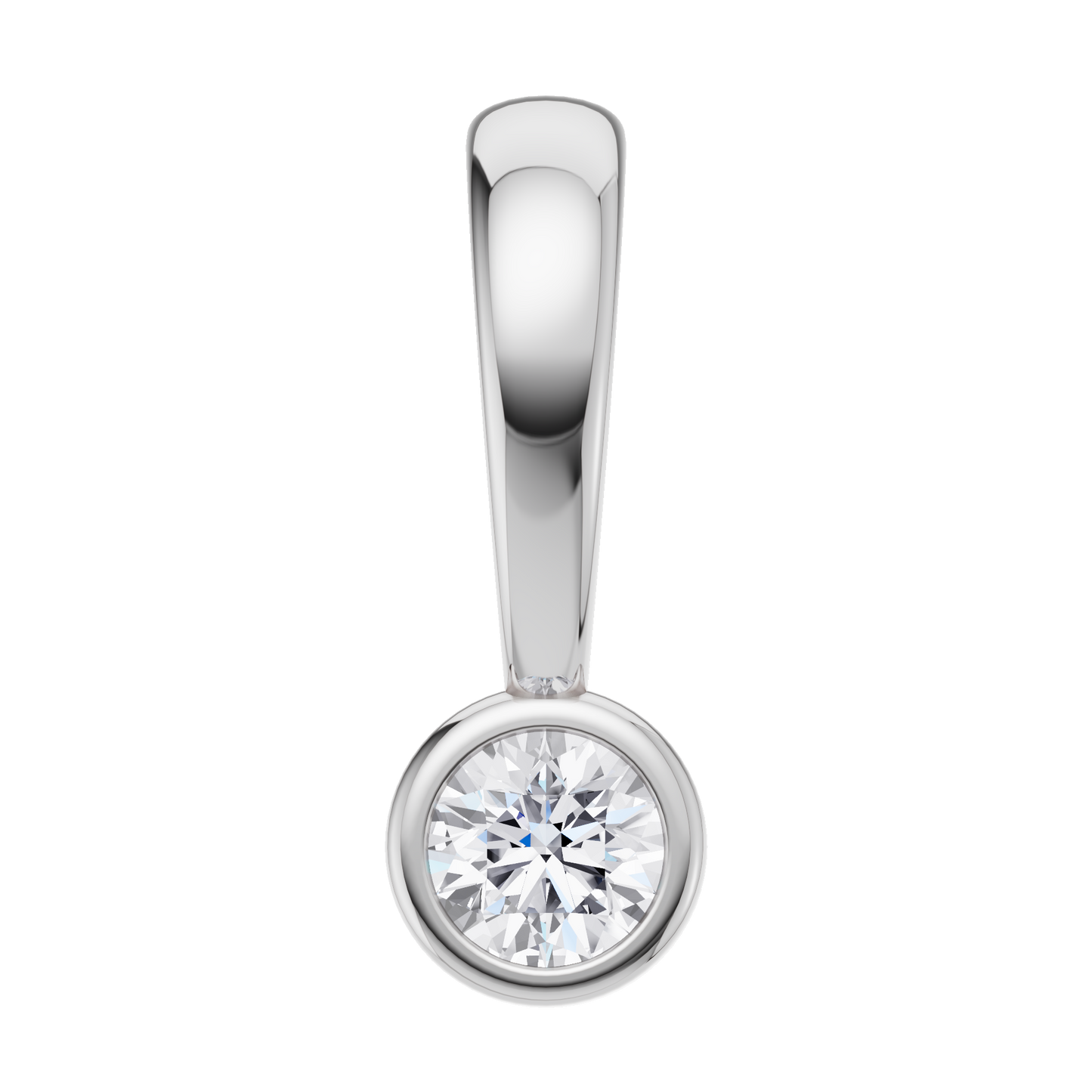 Dewdrop Spark Solitaire Pendant