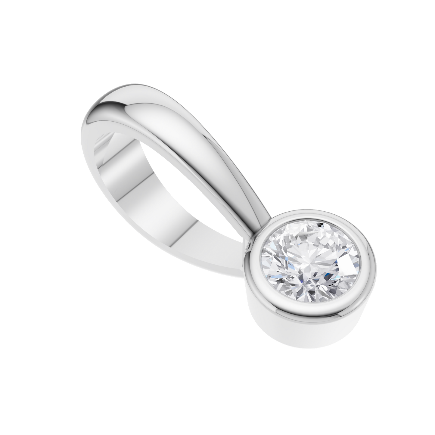Dewdrop Spark Solitaire Pendant