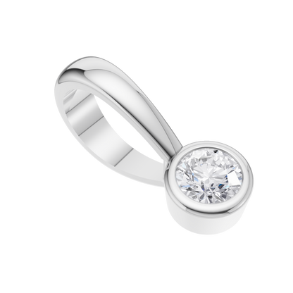Dewdrop Spark Solitaire Pendant