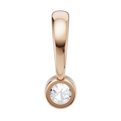 Dewdrop Spark Solitaire Pendant