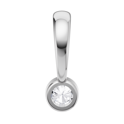 Dewdrop Spark Solitaire Pendant