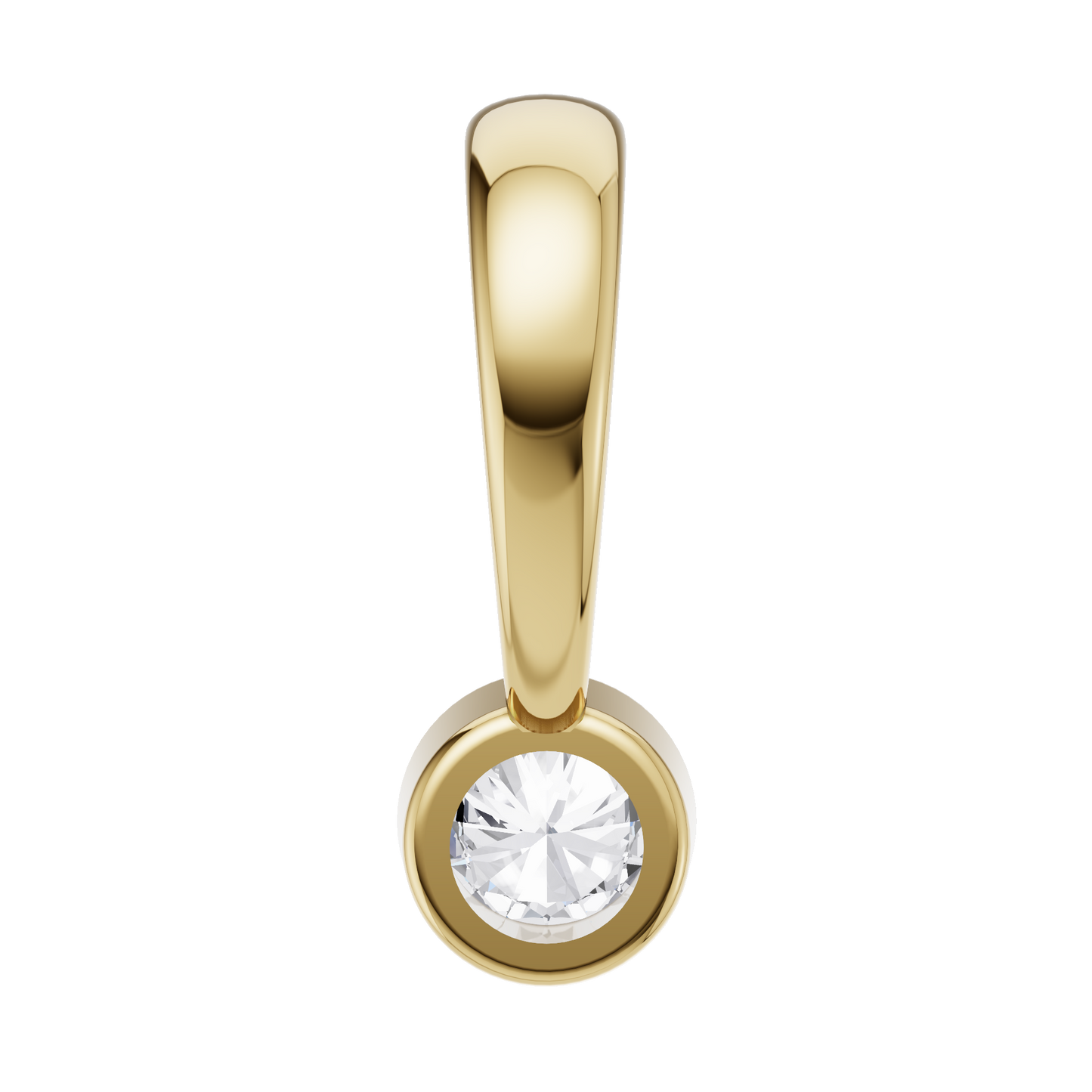 Dewdrop Spark Solitaire Pendant