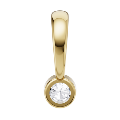 Dewdrop Spark Solitaire Pendant