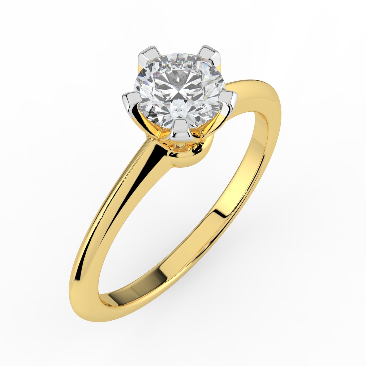 Radiant Solitaire Diamond Ring