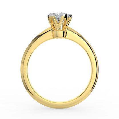 Radiant Solitaire Diamond Ring