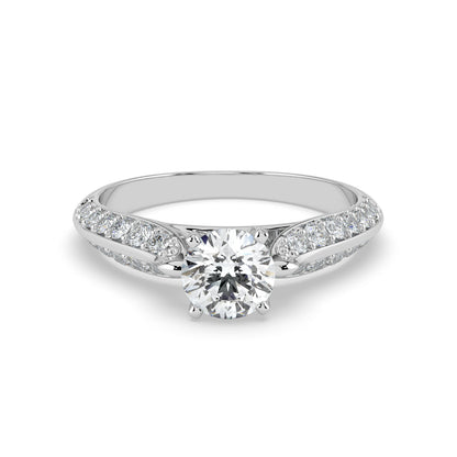 Elegant Aura Solitaire Diamond Ring