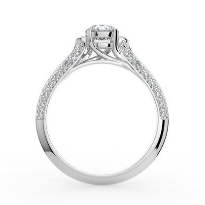 Elegant Aura Solitaire Diamond Ring