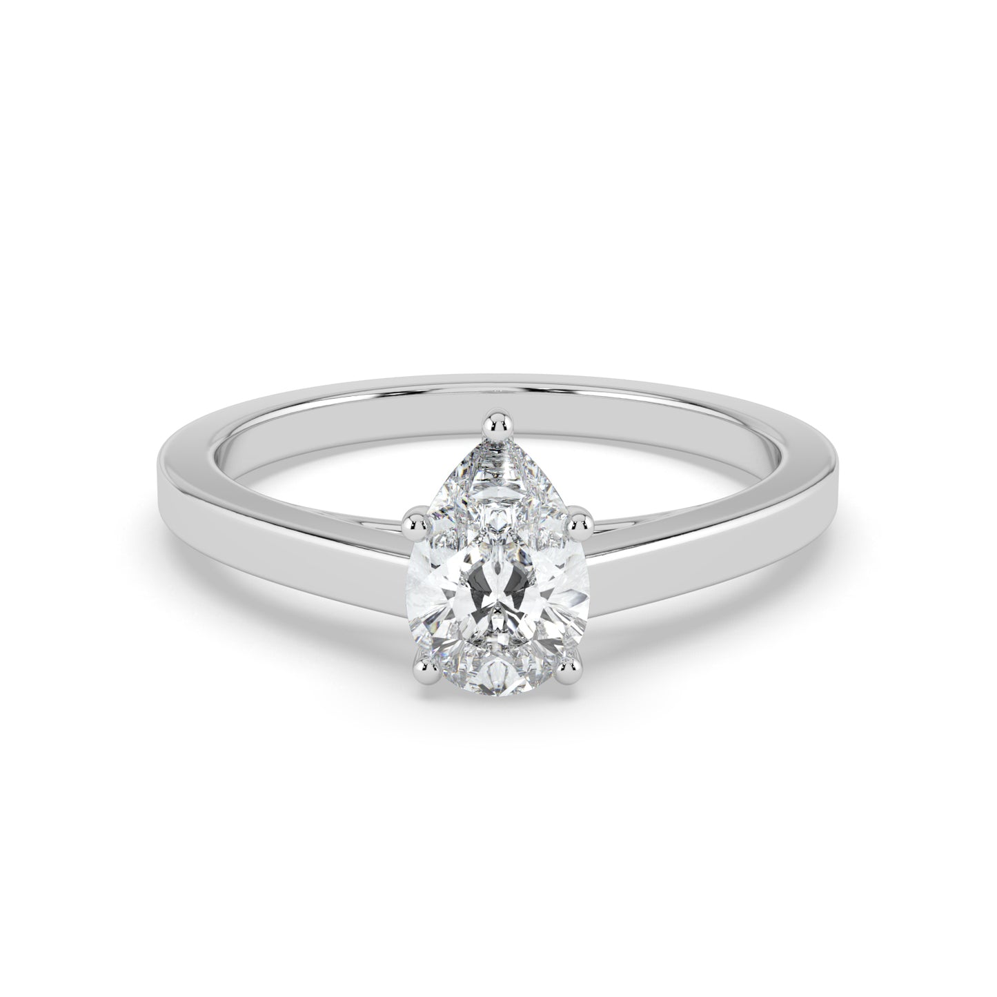 0.5 carat Pearluxe Solitaire Diamond Ring