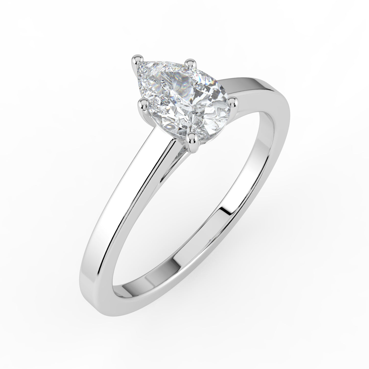 0.5 carat Pearluxe Solitaire Diamond Ring