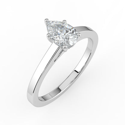 0.5 carat Pearluxe Solitaire Diamond Ring