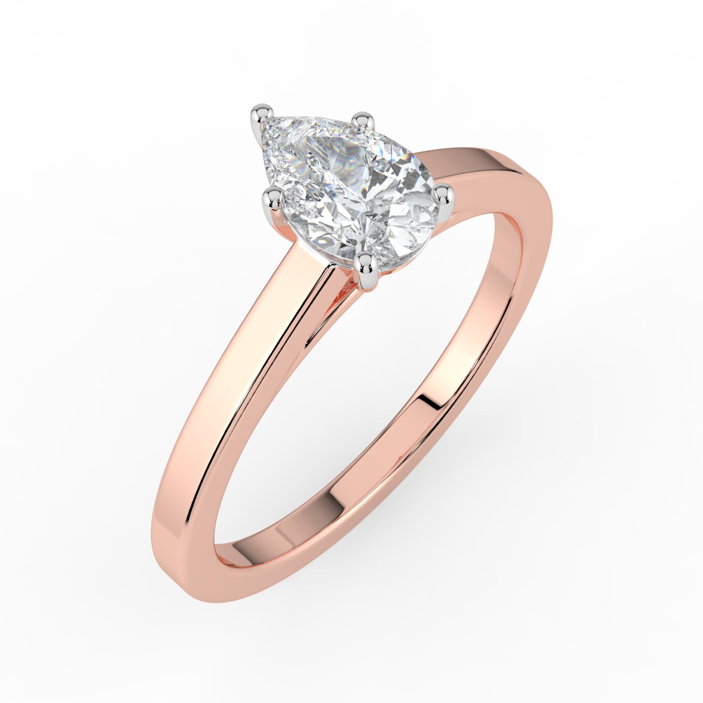 0.5 carat Pearluxe Solitaire Diamond Ring