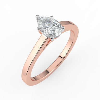0.5 carat Pearluxe Solitaire Diamond Ring