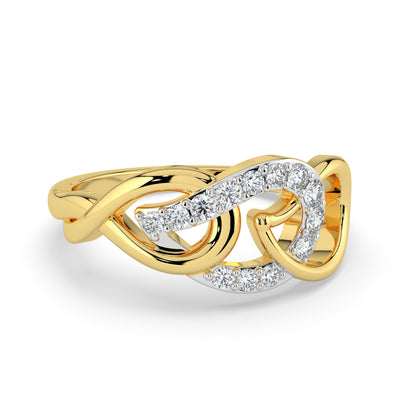 Infinity Knot Diamond Ring