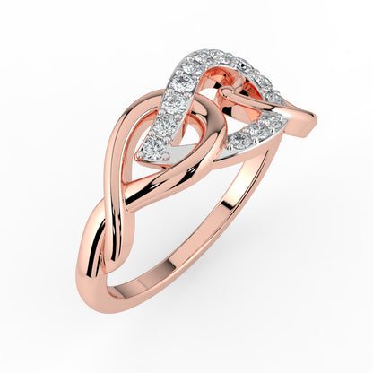 Infinity Knot Diamond Ring