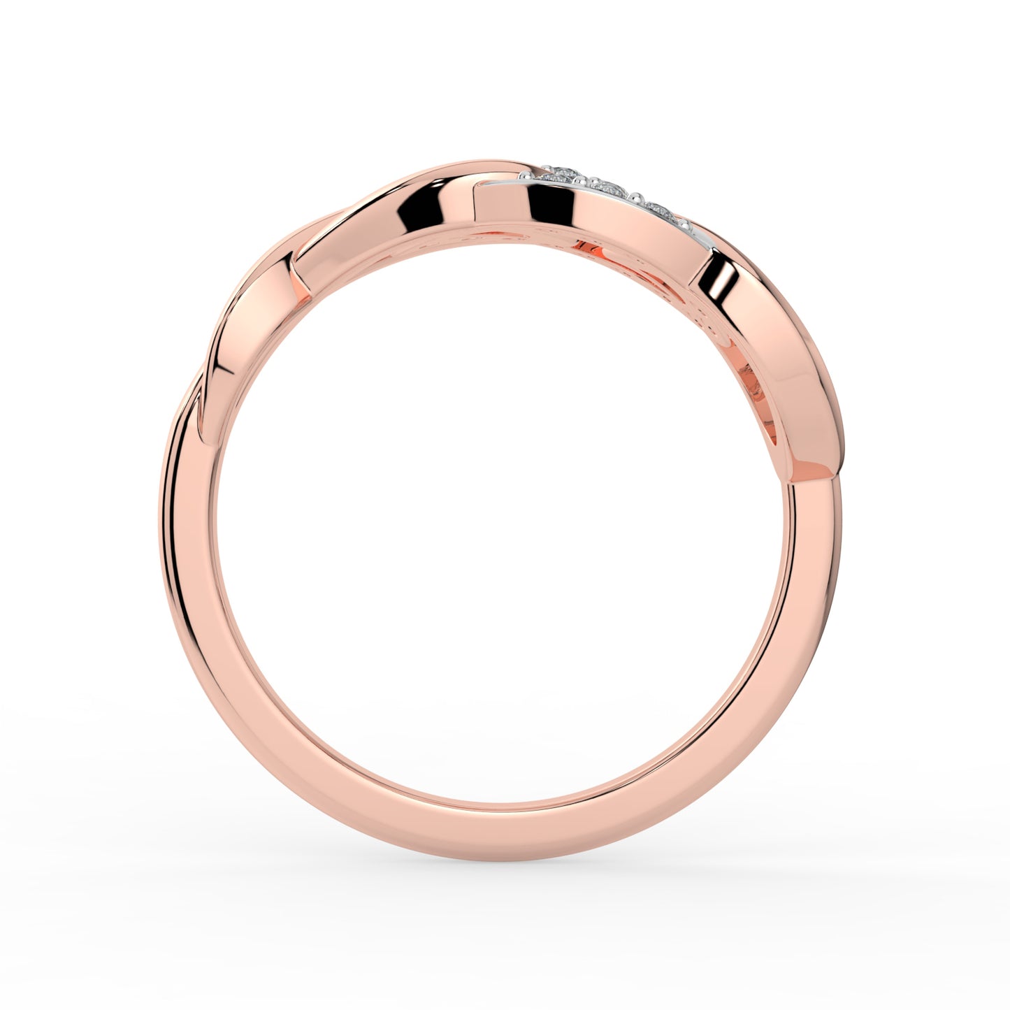 Infinity Knot Diamond Ring
