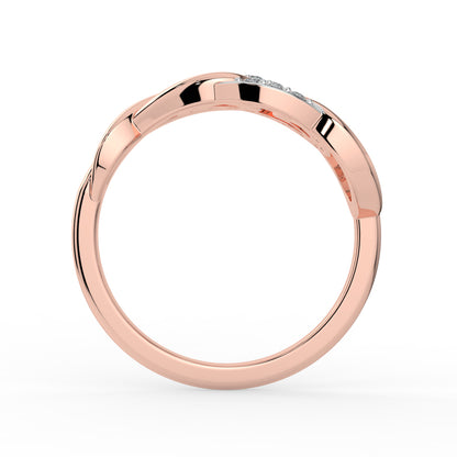 Infinity Knot Diamond Ring