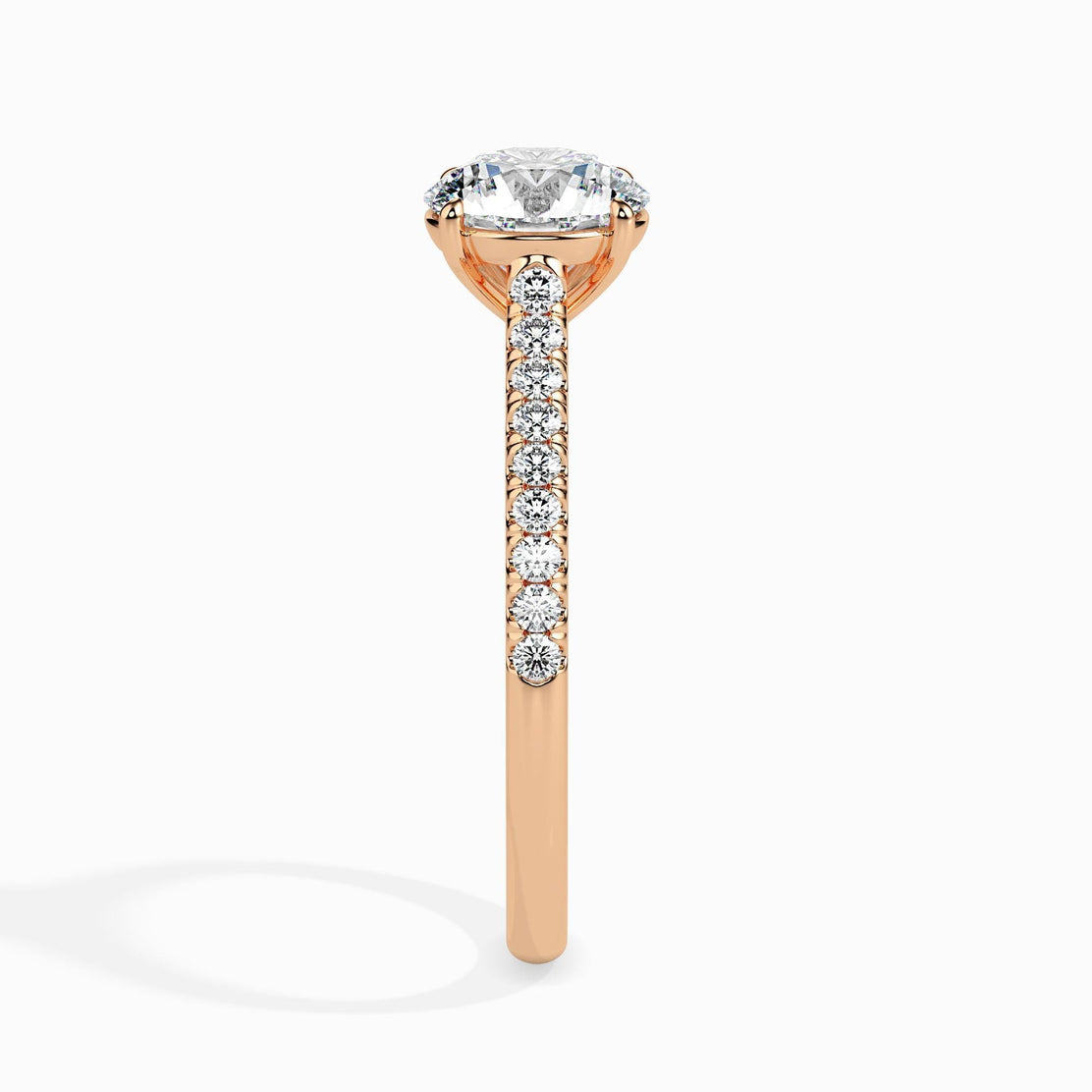 50 Cent Classic Solitaire Ring in Diamond Band