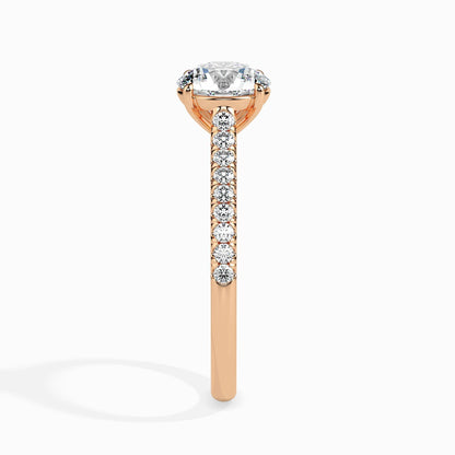 50 Cent Classic Solitaire Ring in Diamond Band