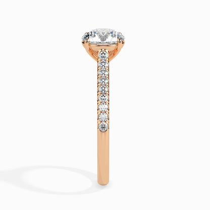 50 Cent Classic Solitaire Ring in Diamond Band