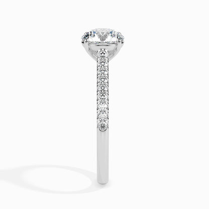 1 Carat Classic Solitaire Ring in Diamond Band