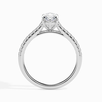 1.5 Carat Marquise Solitaire Ring in Diamond Band