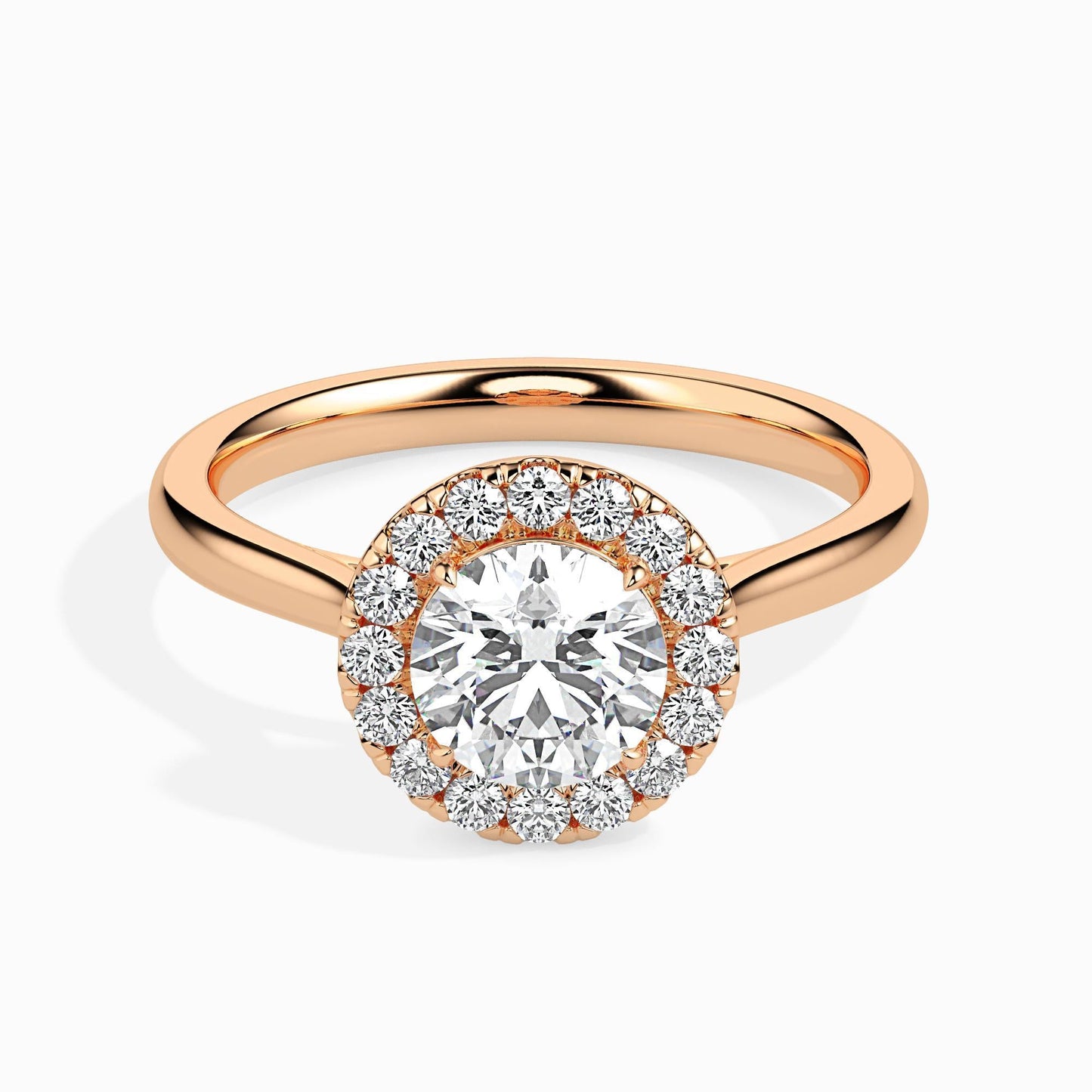 1 Carat Classic Solitaire Ring with Halo