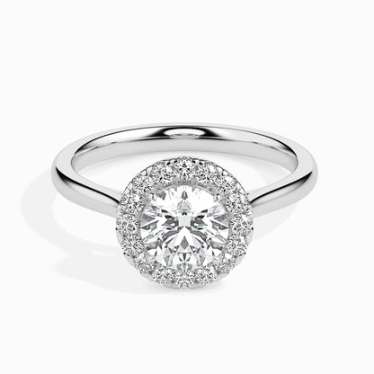 1 Carat Classic Solitaire Ring with Halo