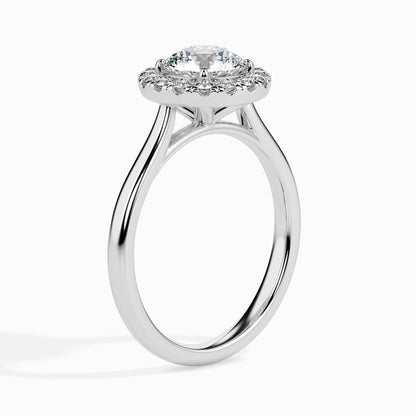 1 Carat Classic Solitaire Ring with Halo