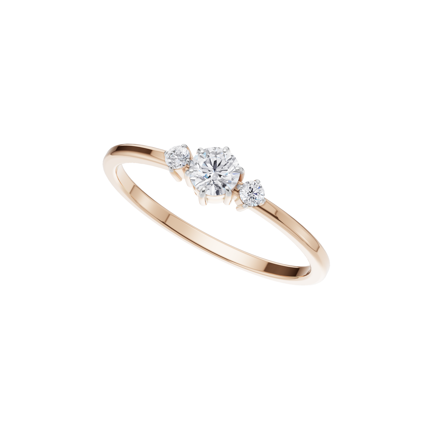 Serene Crest Solitaire Ring