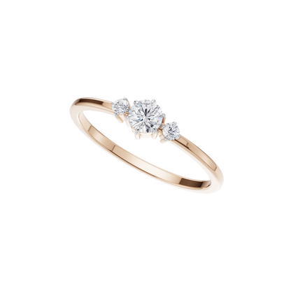 Serene Crest Solitaire Ring