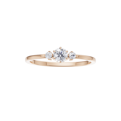 Serene Crest Solitaire Ring