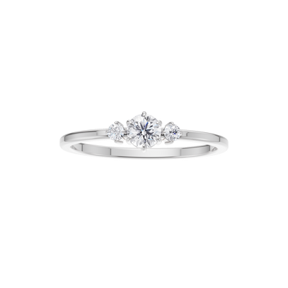 Serene Crest Solitaire Ring