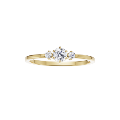 Serene Crest Solitaire Ring