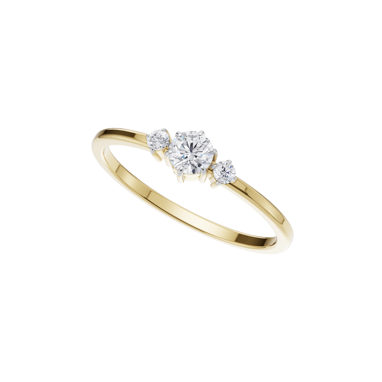 Serene Crest Solitaire Ring