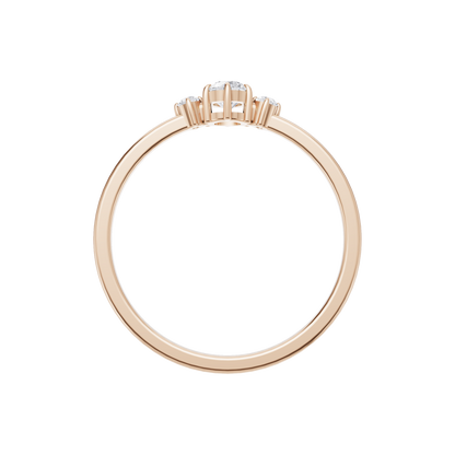 Serene Crest Solitaire Ring