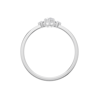 Serene Crest Solitaire Ring