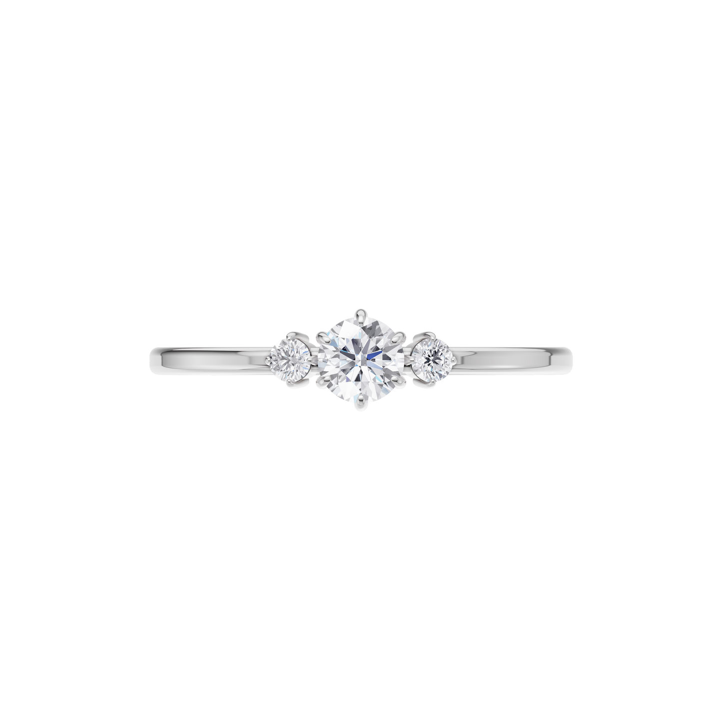 Serene Crest Solitaire Ring
