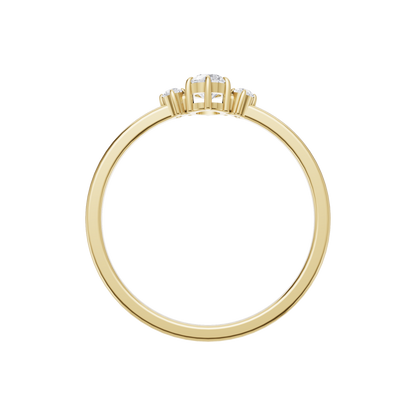 Serene Crest Solitaire Ring