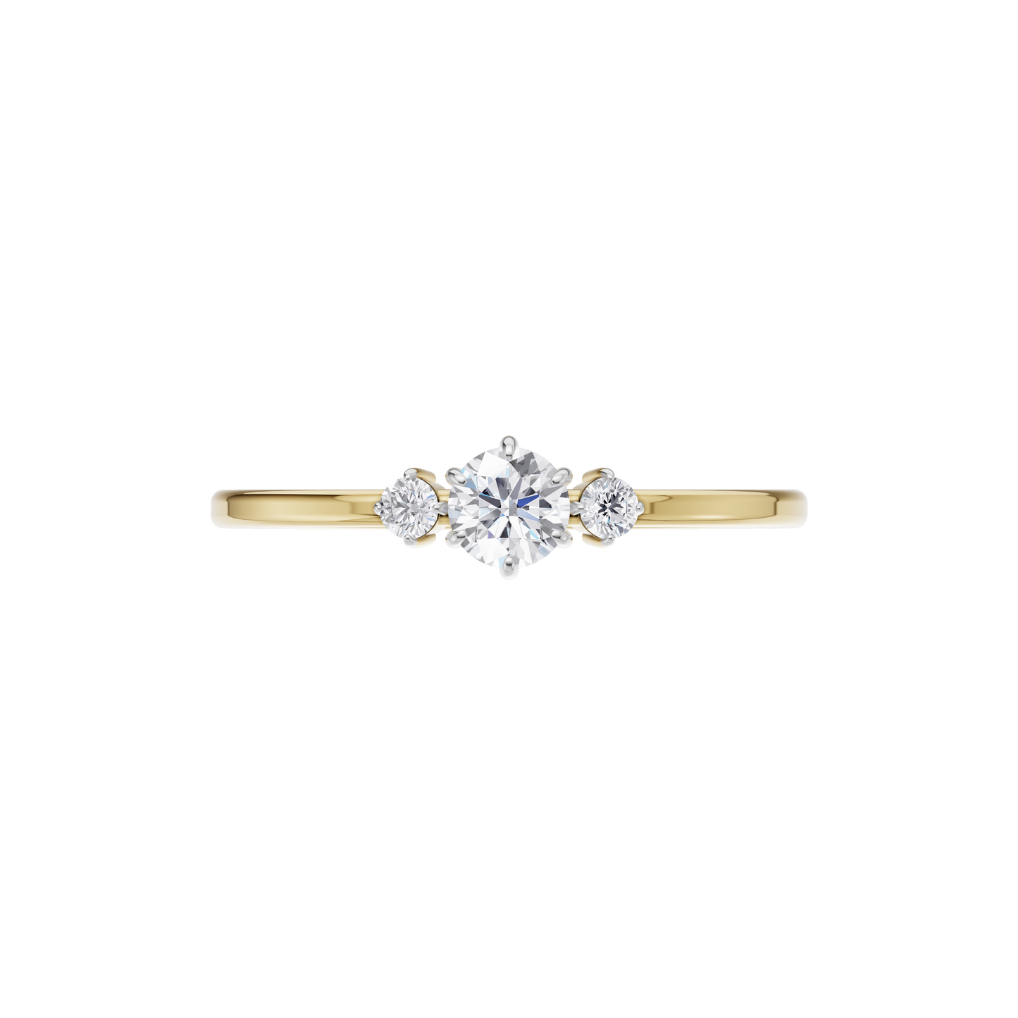 Serene Crest Solitaire Ring