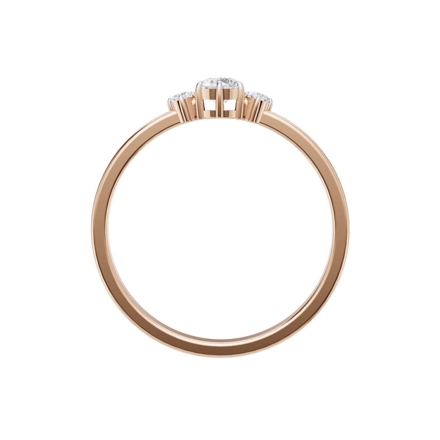 Serene Crest Solitaire Ring