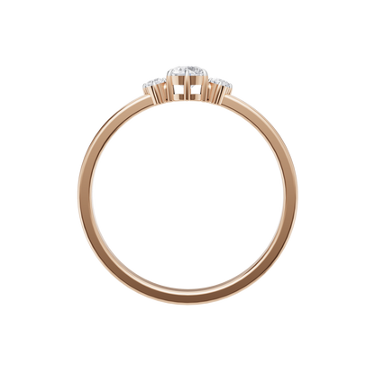 Serene Crest Solitaire Ring