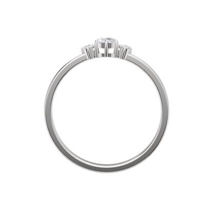 Serene Crest Solitaire Ring