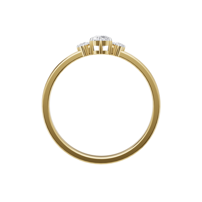 Serene Crest Solitaire Ring