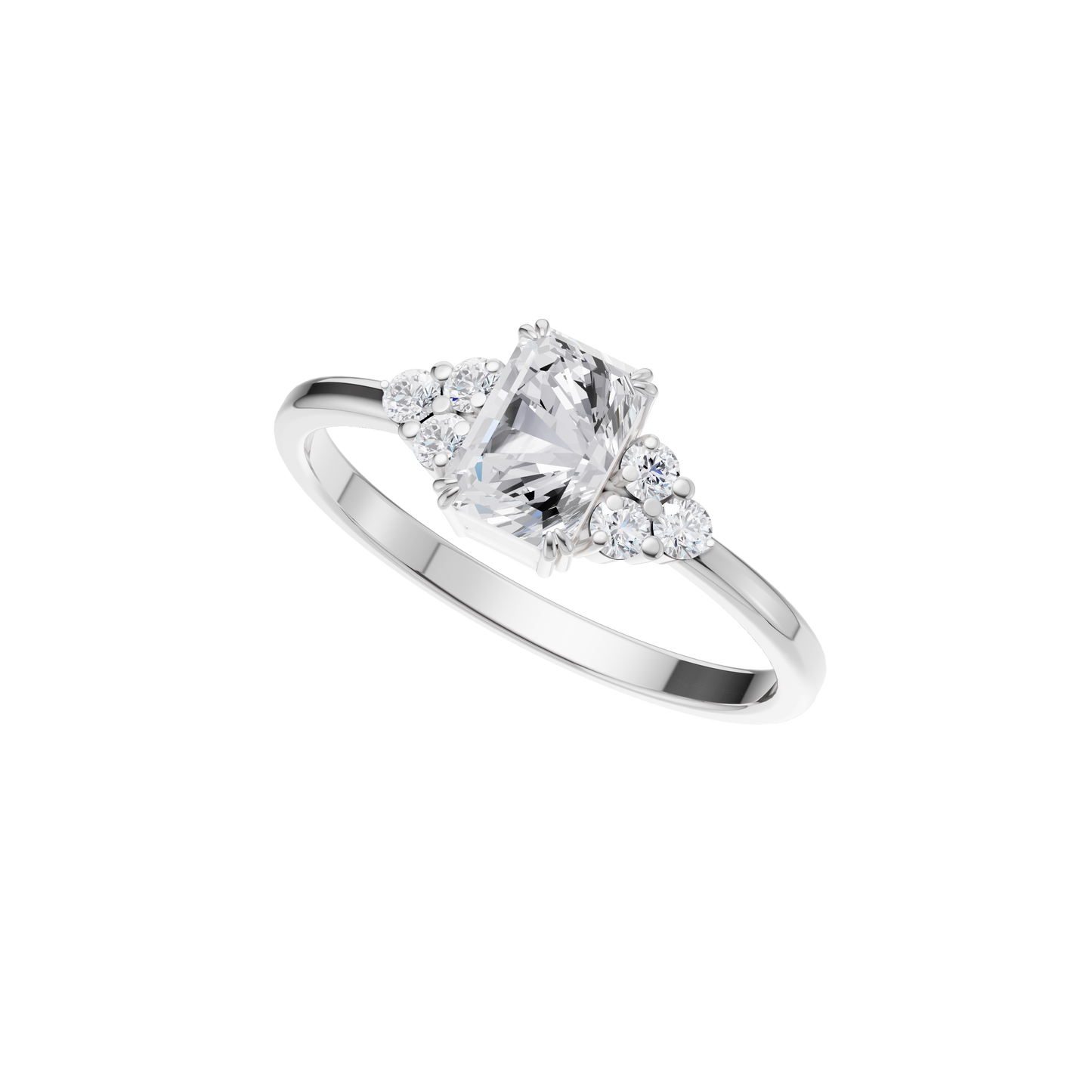 Starlit Grace Solitaire Ring