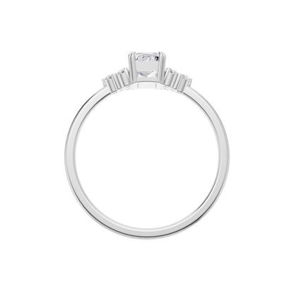 Starlit Grace Solitaire Ring